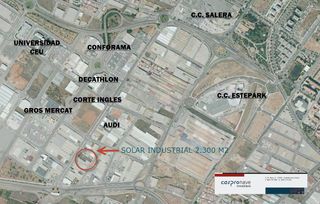 Solar industrial  Avenida de lairón. Venta suelo industrial en ciudad del transporte
