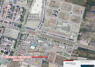 Gewerbliches Grundstück in Carrer sot de ferrer 4. Parcela chaflanera terciaria de  4.715 m2 en avda hnos bou. ref