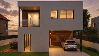 Xalet a Palau-solit� i Plegamans. Proyecto de casa unifamiliar aislada con jard�n privado en palau