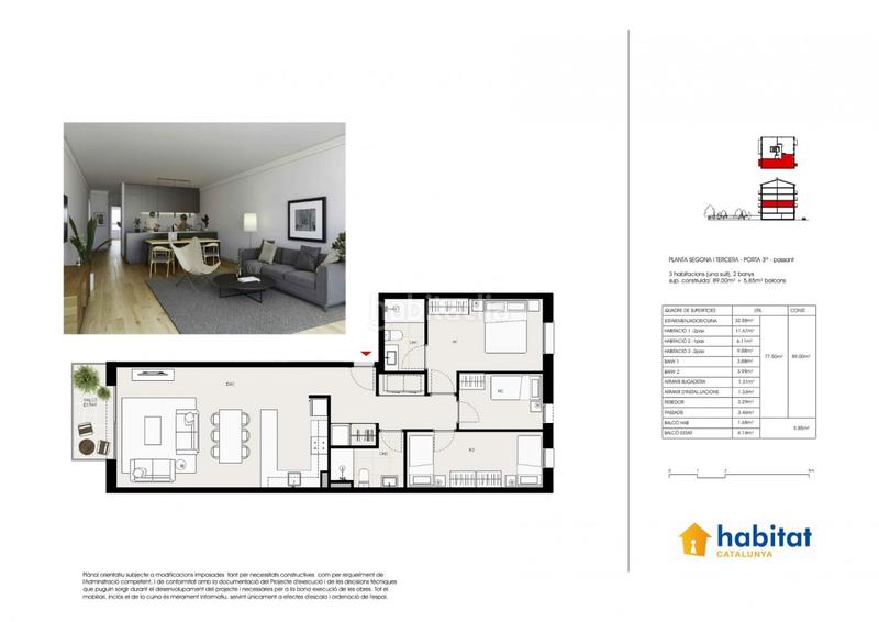 Foto 2cff1d1d-3782-4160-a9ca-0d24807225a0. Flat with heating parking pool in Nucli Urbà Esparreguera