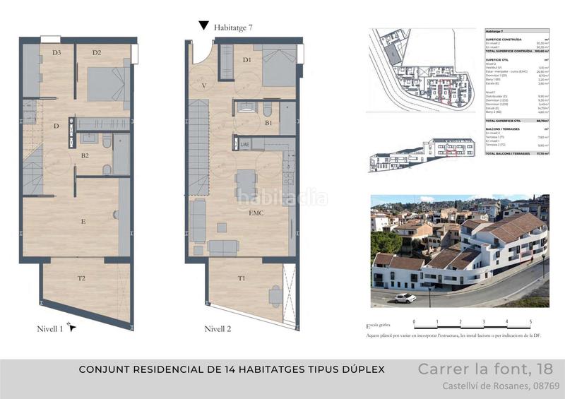 Foto a558ed65-6b27-4f04-9bd8-192781728420. Zweistöckige wohnung mit heizung in Castellví de Rosanes