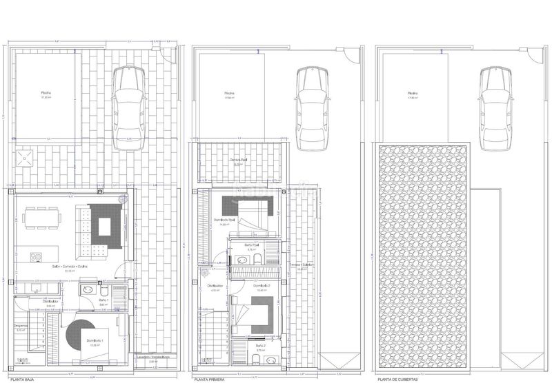 Foto 3d2af350-5a51-4955-b7c0-f3c1517104a6. Chalet villa de obra nueva con 3 dormitorios, 3 baños, piscina privada, terrazas y jardín. , murcia. en San Pedro del Pinatar