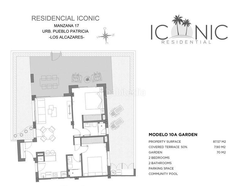Foto d2e6e08e-7ebf-4d40-a664-7b28603bf345. Apartament amb aparcament piscina a Centro Alcázares (Los)