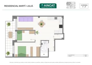 Appartement  Carrer de domènec martí i julià. Vivienda de obra nueva en zona centro con amplio balcón, 2 habit