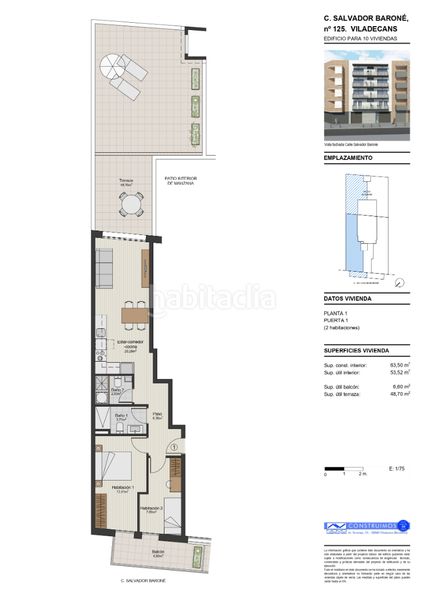 Foto c7742d82-57b9-4a0f-974f-0c80d6c2d81b. Pis 64m<sup>2</sup> amb calefacció a Centre Viladecans