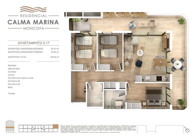 Foto edbc42ae-1d13-425f-a9b7-274a9246d280. Apartament amb calefacció aparcament piscina a Moncófar Playa Moncofa