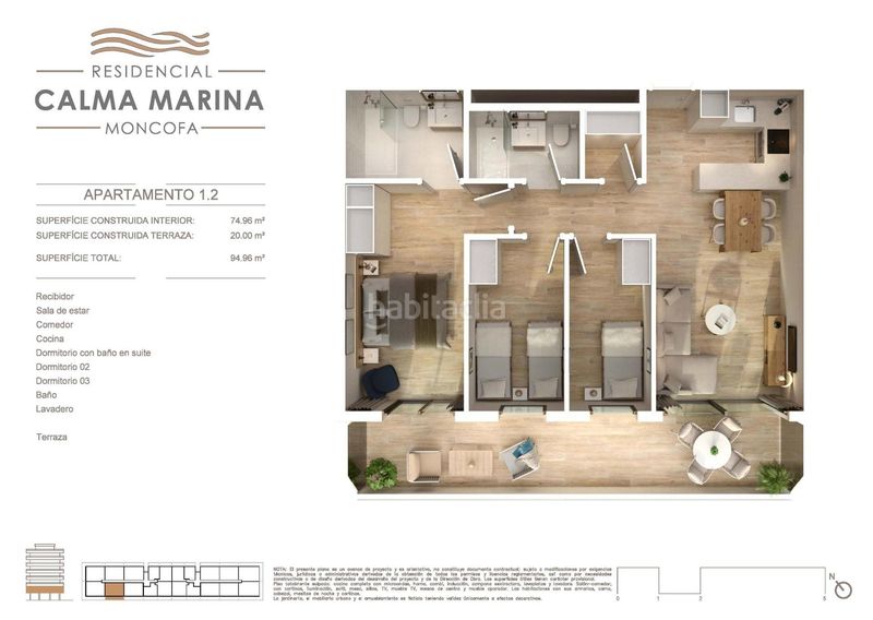 Foto 637d4e33-86c4-43a6-a2a7-4eab50dc83ce. Apartament amb calefacció aparcament piscina a Moncófar Playa Moncofa
