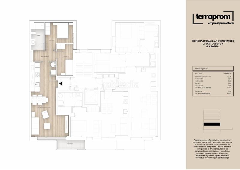 Foto f89f8c03-6f34-4bc6-903b-5782f7a43984. Pis 56m<sup>2</sup> amb calefacció a Nord Sant Carles de la Ràpita