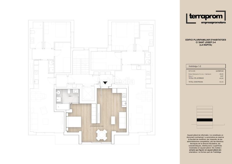 Foto e6723c7b-ecba-482e-a5cd-13fcd23b9f21. Etagenwohnung 45m<sup>2</sup> mit heizung in Nord Sant Carles de la Ràpita