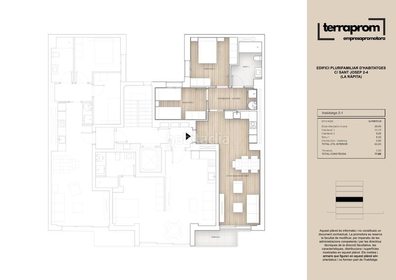 Foto bbd22e1d-31ae-4104-81b4-e48d18145005. Etagenwohnung 64m<sup>2</sup> mit heizung in Nord Sant Carles de la Ràpita