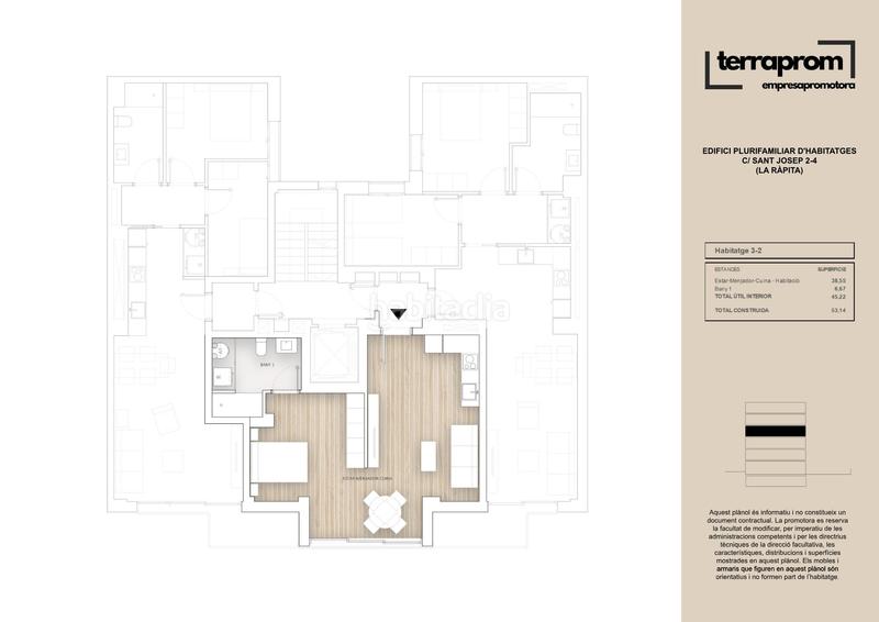 Foto 74661b93-bdbc-4733-bbc6-4bff51e7d1d8. Flat 45m<sup>2</sup> with heating in Nord Sant Carles de la Ràpita