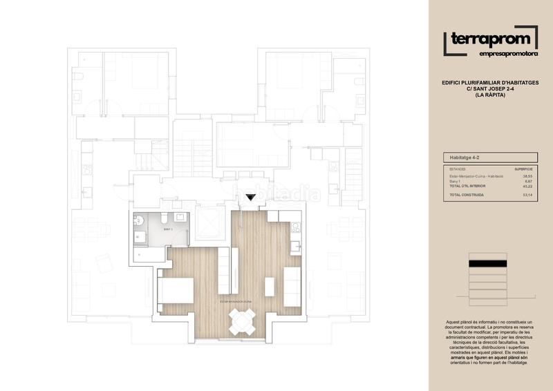 Foto 419fbe6b-3d4b-4494-bb7d-ce958d9b62ed. Piso 45m<sup>2</sup> en Nord Sant Carles de la Ràpita