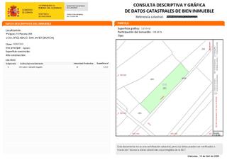 Rural plot in San Javier