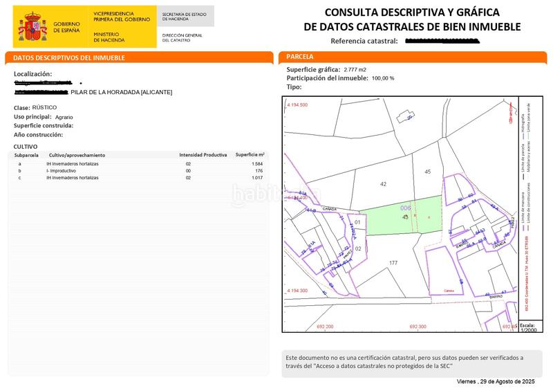 Foto adb5927a-a3d8-4e00-9f5b-f412b4431e4a. Finca rústica a Pilar de la Horadada ciudad Pilar de la Horadada