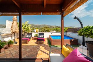 Zweistöckige Wohnung in Baixador. Ático dúplex en lluminetes  terraza privada con piscina a pasos