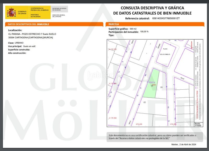 Foto 17c8289b-bb5a-413c-b36c-a4a1b0c9e533. Terreny residencial a calle paraná 7 a Pozo Estrecho Cartagena