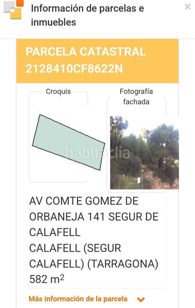 Foto f5e60c90-b6f4-4a2e-9d37-dceee781eb92. Terreny residencial a Segur de Calafell nucli urbà Segur de Calafell