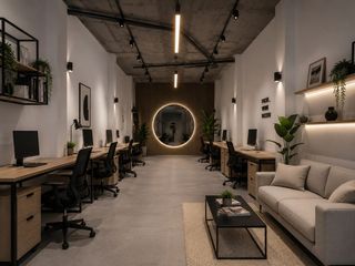 Geschäftsraum in Pueblo. Una de las fotografiacuteas es una visualizacioacuten orientativ