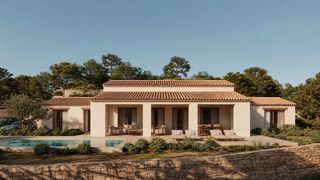 Casa en Benissa Pueblo. Villa mediterraacutenea de nueva construccioacuten en una amplia
