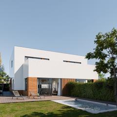 Casa aparellada a Sant Celoni. Obra nueva en sant celoni