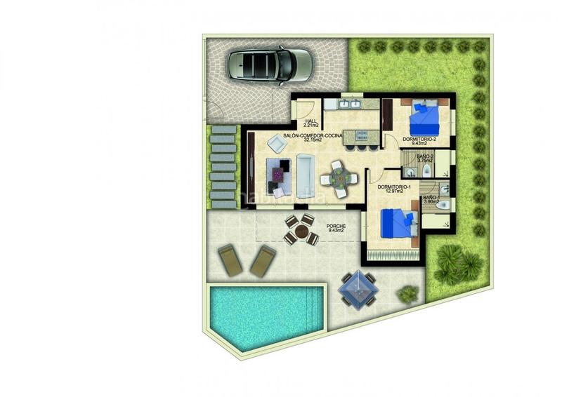 Foto 2a1e3639-4be8-4203-94eb-e2c7790ac75b. Chalet villas modernas de obra nueva en benijofar en Benijófar