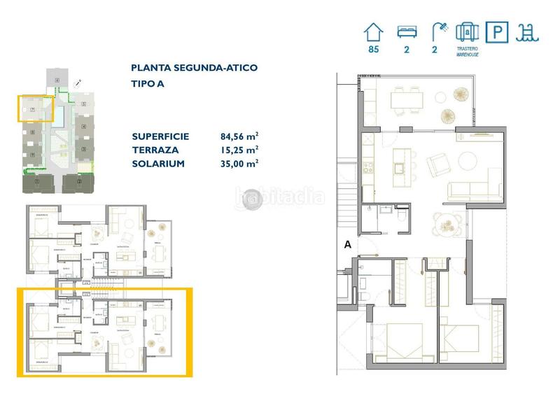 Foto 33d3fa31-08aa-42bd-bd75-5cf1b40fce5d. Attico con parcheggio piscina in San Pedro del Pinatar San Pedro del Pinatar
