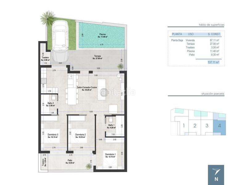 Foto 2801ac0b-0e0b-48d5-9417-44b7535bb634. Casa bungalows de obra nueva en Los Peñascos-El Salero-Los Imbernones San Pedro del Pinatar