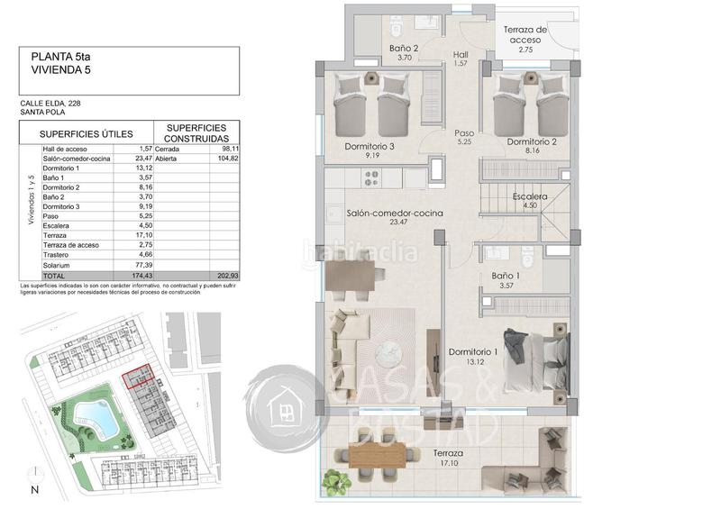 Foto c4607fbc-20b7-4028-9d24-ad424cfecb82. Dachwohnung mit pool in Playa Tamarit-Playa Lissa Santa Pola