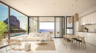 Àtic a Pueblo. Áticos de lujo de obra nueva con vistas al mar en calpe