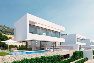 Chalet in Golf Bahía. Villas modernas con estilo minimalista en sierra cortina finestr