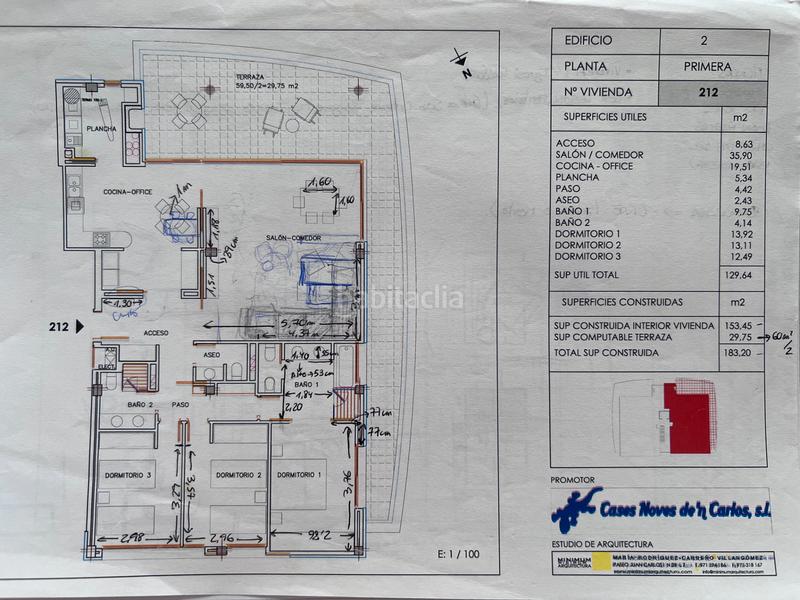 Foto aea2fee6-db82-49d3-a130-0dae734d9c2f. Appartement avec chauffage parking piscine dans S´Eixample-Can Misses Ibiza