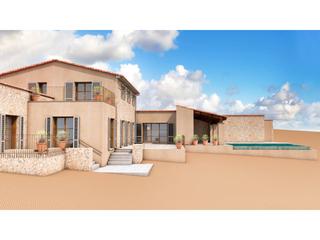 Bauernhof in 4 608. Finca vistas mar en construcción en bellavista cala millor