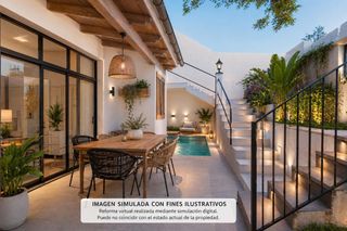 Haus in Son Serra-Sa Vileta. Planta baja con patio, apartamento, trastero y solarium