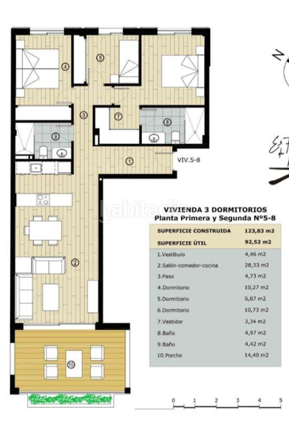 Foto 3100d932-ae76-47de-ba29-5046cc9594e0. Appartement 123m<sup>2</sup> avec parking dans Colònia Sant Jordi Ses Salines