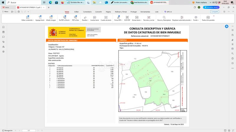 Foto e9a39d02-eb70-47e3-bae6-cebe6fb372bf. Finca rústica a carretera de tarragona 12 a Valls