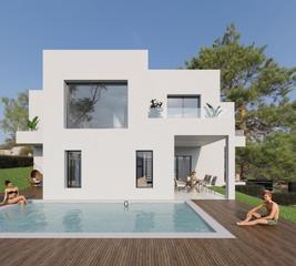 Xalet  La manxa. Mas pere a  vivienda unifamiliar de obra nueva con piscina