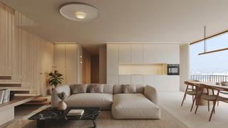 Duplex  Sardenya. Dúplex ático con vistas al mar