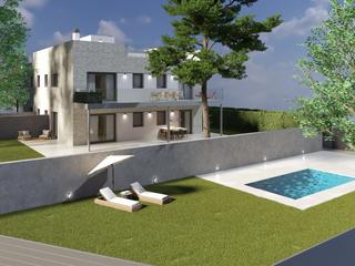 Apartament  De la vall de maig. Els pins darenys  bajos, con jardín y piscina.