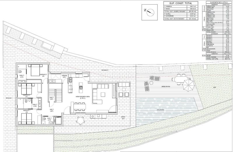 Foto b16744f1-b8d5-42d0-b692-cb526ec51510. Terreno residencial parcela edificable en el centro con anteproyecto de vivienda unifamiliar de 384 m en Cabrera de Mar