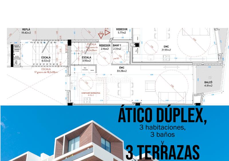 Foto 6bef9d12-fe9d-48f0-a024-59a7891bb7a1. Ático en avinguda de barcelona 55 ático dúplex 3 habitaciones dobles,3 baños y 3 terrazas en Molins de Rei