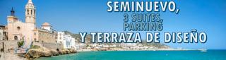 Planta baja  Passeig de ronda. Semi nuevo + parking +terraza de diseño+ 3 dormitorios dobles y