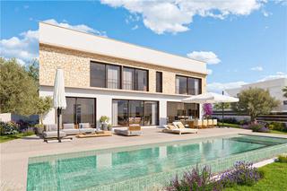Xalet a Pòrtol. A estrenar. chalet de diseño con jardín y piscina en marratxi,