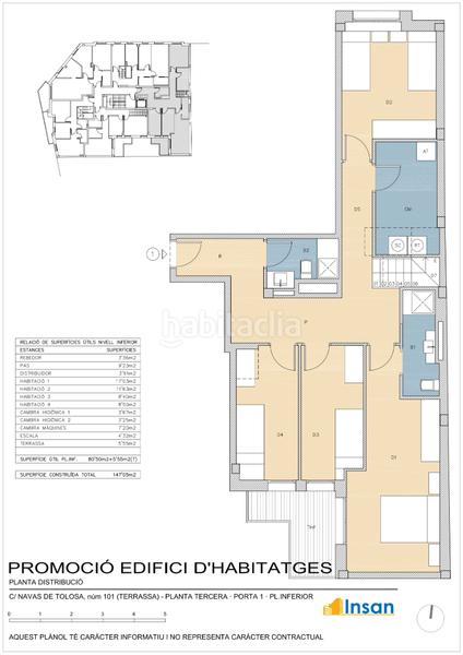 Foto c37f224b-26f6-47d5-bf70-880bb8f97f71. Zweistöckige wohnung mit heizung in Segle XX Terrassa