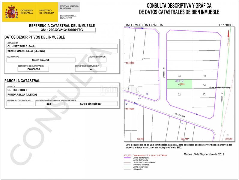 Foto dd1c30a4-4e90-4f46-8854-40efff61a579. Terreny residencial a Fondarella