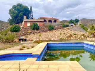 Casa a Tébar - Los Arejos. Casa rustica con vistas al mar y piscina