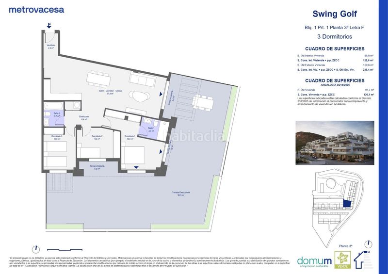 Foto 29d3efa6-4543-40d1-999c-9e52f91122fa. Apartamento  de 1 dormitorio con terraza en urbanización swing golf en San Juan de los Terreros