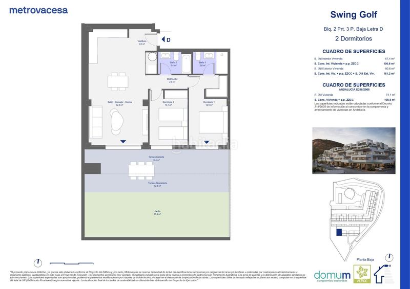 Foto 41e42b3b-2b5f-432c-a3c9-a9da370d8307. Apartamento  de 1 dormitorio con terraza en urbanización swing golf en San Juan de los Terreros