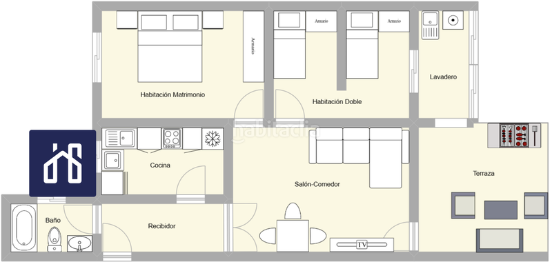 Foto 3d589177-09c5-4e2d-b46e-60778bcf073d. Attico in Prosperitat Barcelona