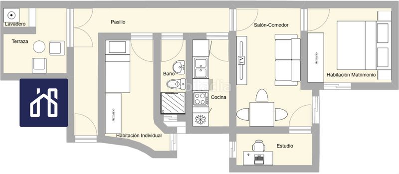Foto c91fa71f-5913-4be5-85fe-ebe83e9cccd2. Àtic a Roquetes Barcelona