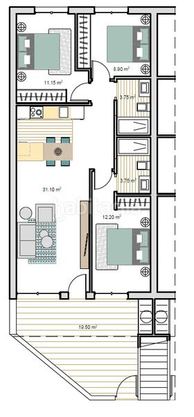 Foto c6182716-651e-4d5f-a5dd-4aa6b10eda3b. Apartament amb piscina a Roldán Torre - Pacheco